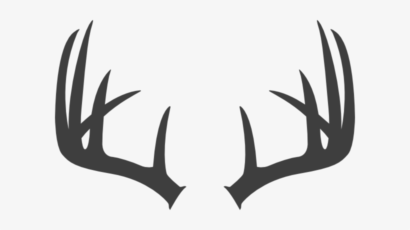 Clip Art Transparent Download Antlers Dark Grey Clip - Letter O With Antlers, transparent png #615808