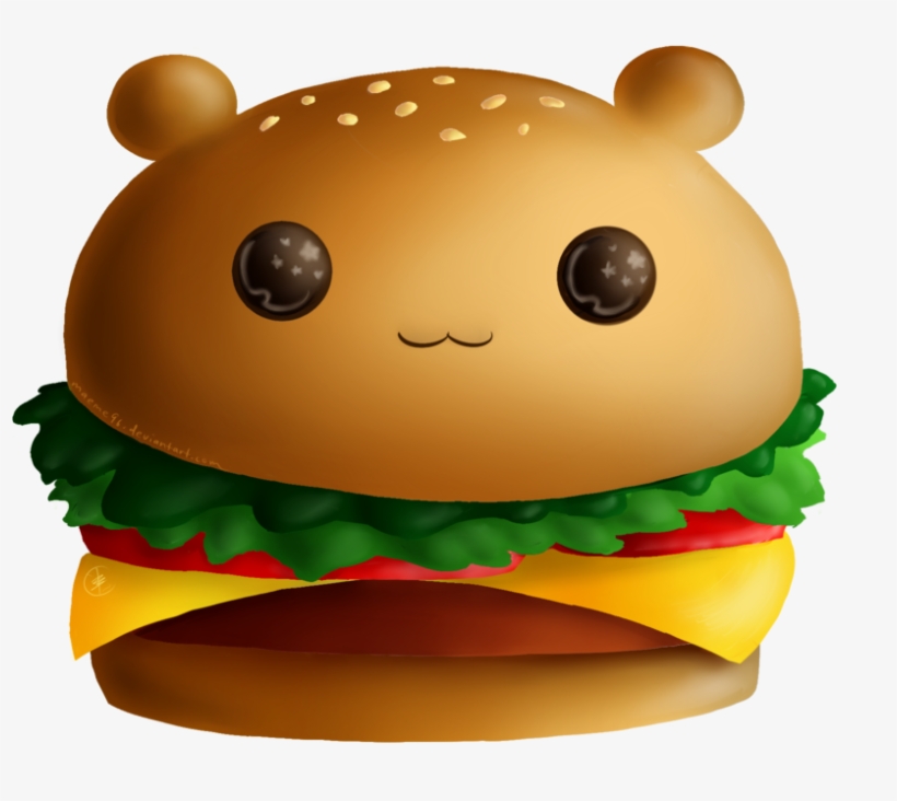 Hamburger Clipart Transparent Background - Veggie Burger Drawing, transparent png #615905