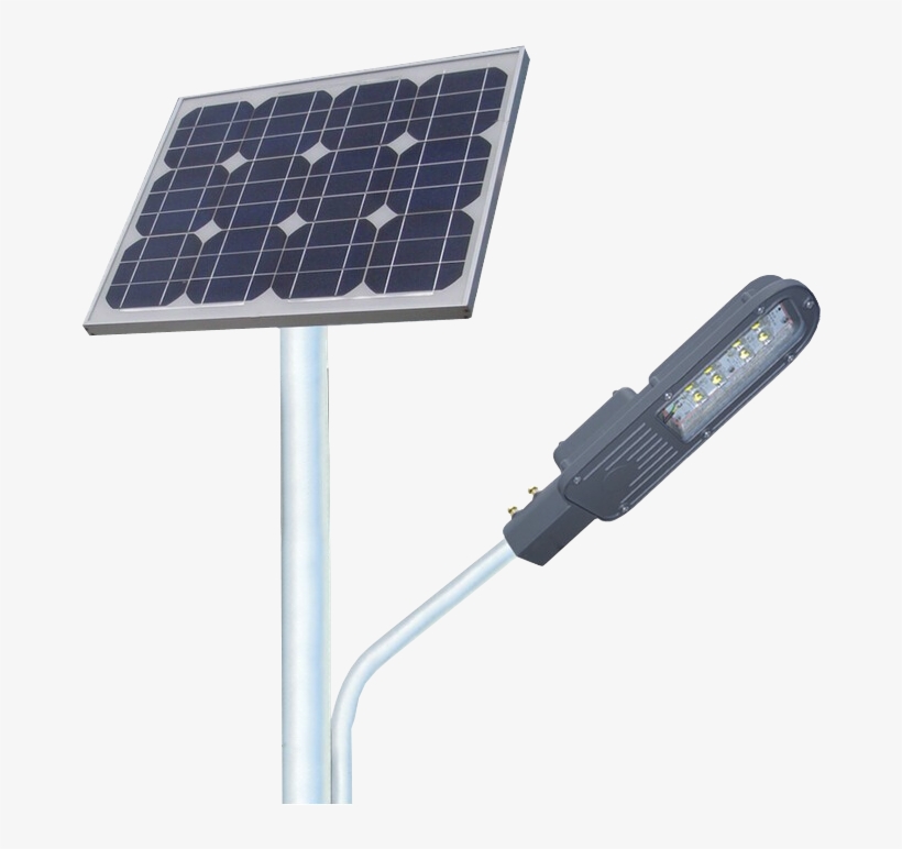 100 W Solar Street Lighting Pole - Solar Based Street Light, transparent png #615906