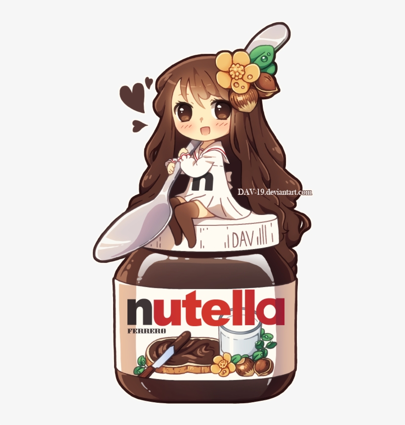 Nutella Clipart Transparent Background - Chibi Nutella, transparent png #615970