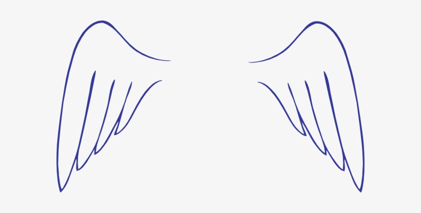28 Collection Of Angel Wings Png Clipart - Simple Angel Wings Drawing, transparent png #616283