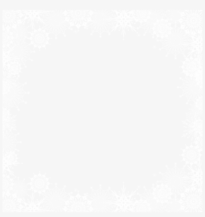 Snowflake Border Frame Transparent Png Clip Art, transparent png #616965