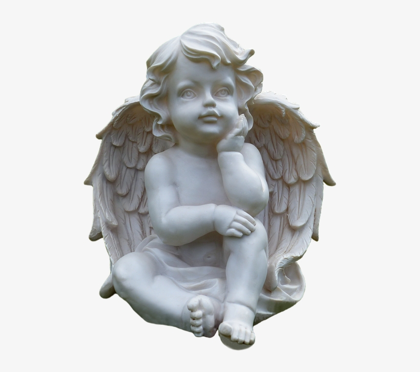 Small Angelic Angels Png - Transparent Cupid Statue Png, transparent png #617071
