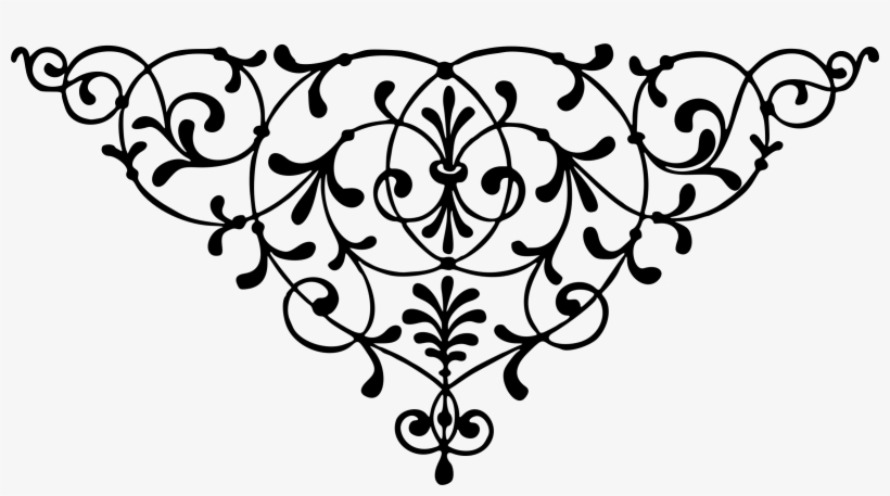 Decorative Divider Png Download - Floral Line Divider Png, transparent png #617072