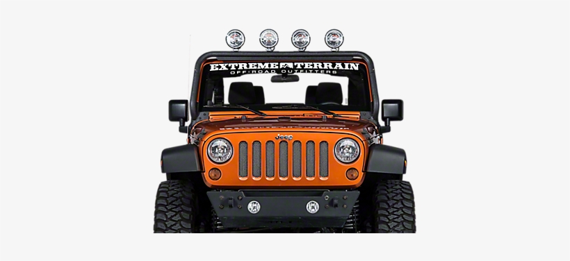 Orange Jeep Png Picture - Jeep Wrangler Lights, transparent png #617170