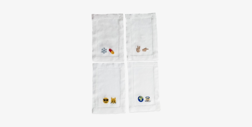 Earth Angel Foldover Emoji Cocktail Napkin Set - Hockey Sock, transparent png #617299