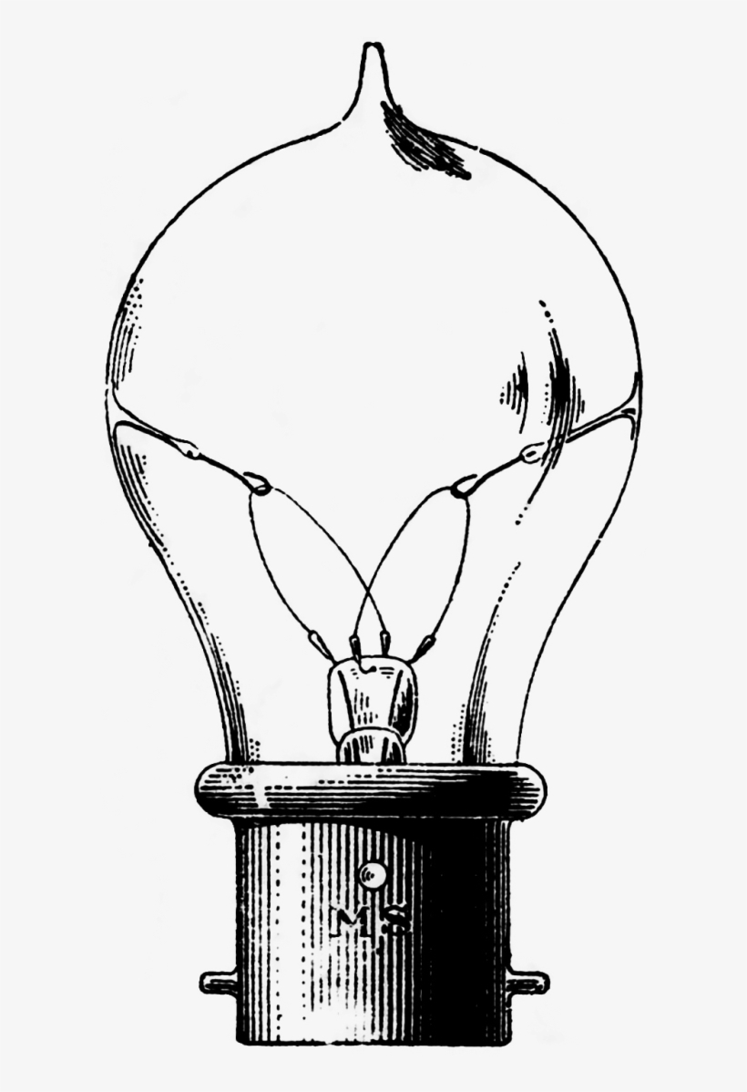 Download Vintage Image Light Bulbs In Png Format With - Vintage Light Bulb Illustration, transparent png #617534