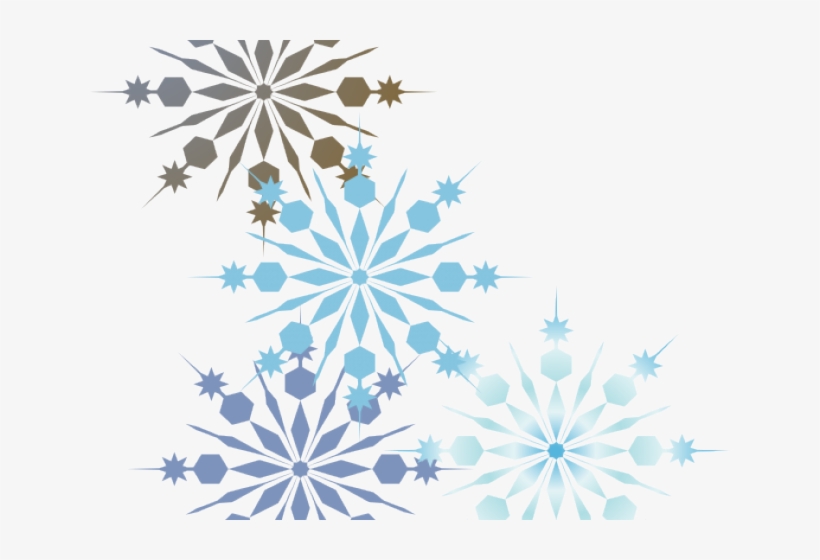 Snowflakes Clipart Boarder - Snowflake Corner Cliparts Border Png, transparent png #617568