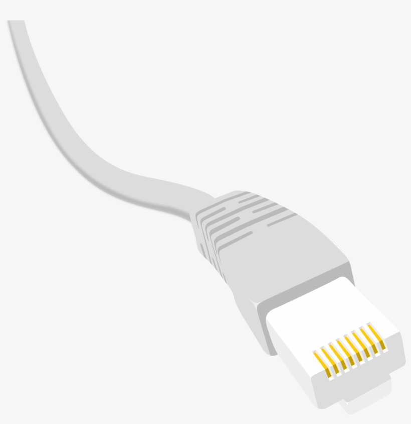 Open - Ethernet Plug, transparent png #617648