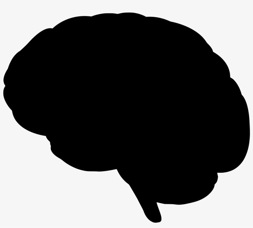 Clipart Brain Profile Optimized Silhouette - Brain Silhouette Png, transparent png #617901