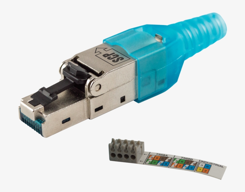G Fp Rj Shielded Pro Grade - 10g Pro Grade Rj45 Field Termination Modular Plug Cat6a, transparent png #618166