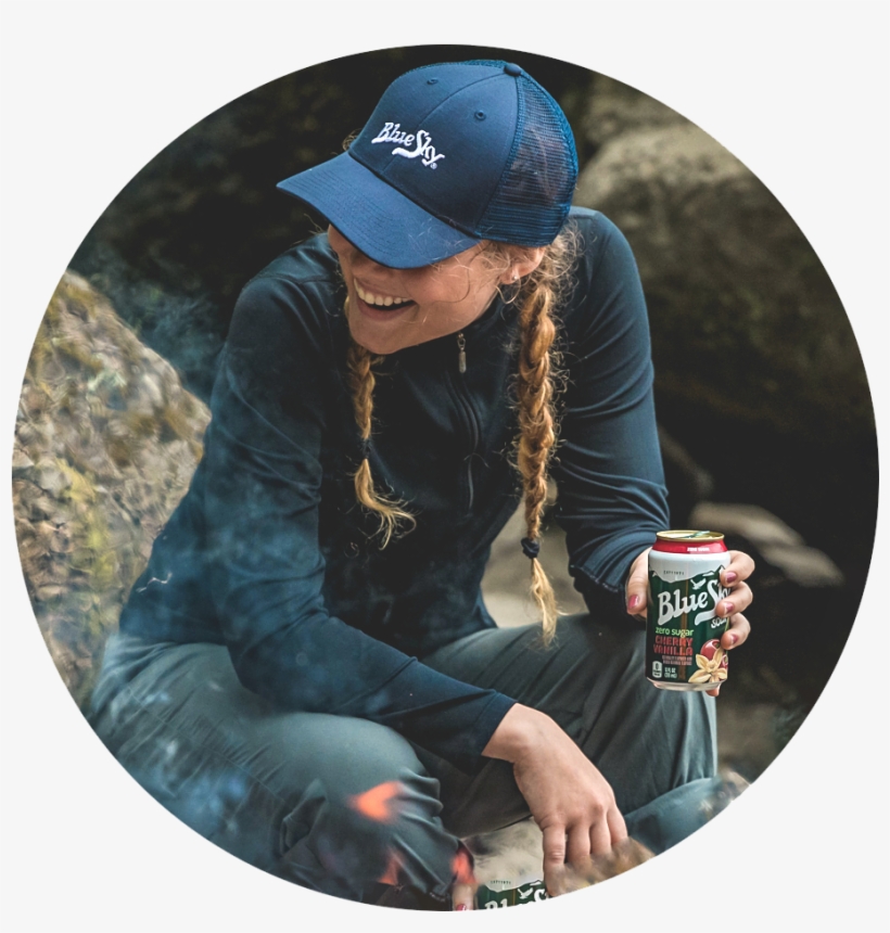 Girl With Blue Sky - Blue, transparent png #618414