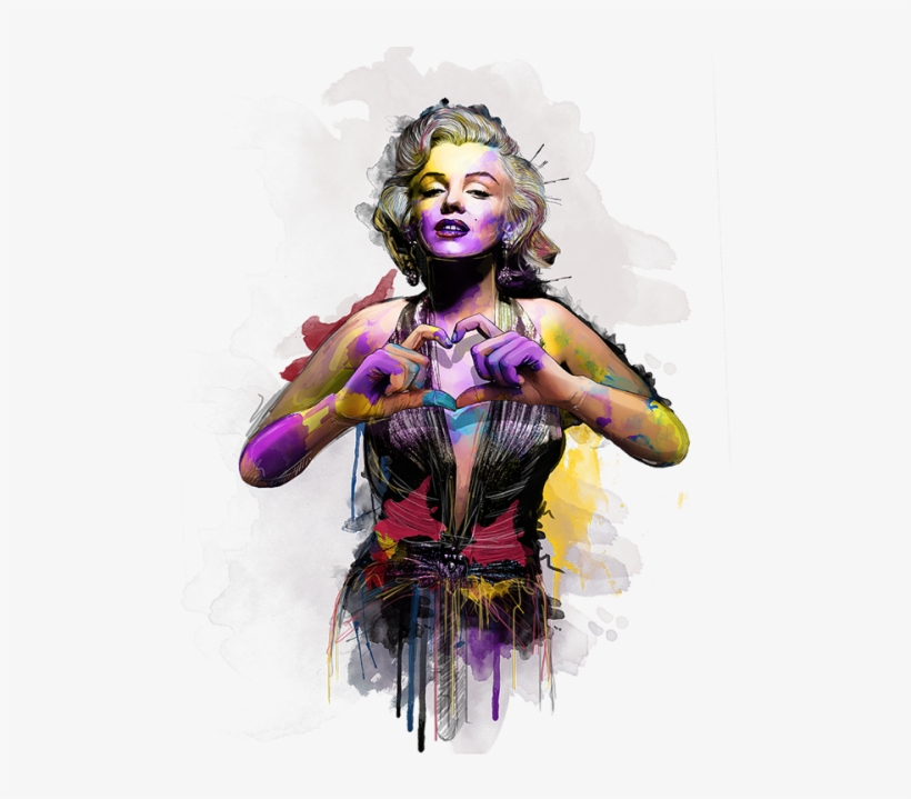Katt Phatt @kattphatt - Art Marilyn Monroe, transparent png #618651