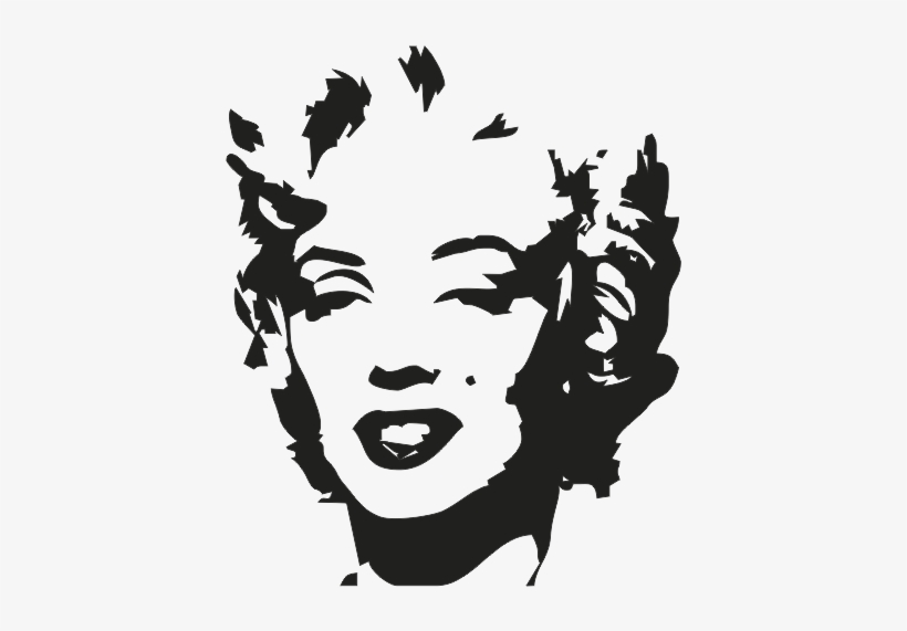 Marilyn Monroe, Gr - Marilyn Monroe Andy Warhol Black And White, transparent png #618676