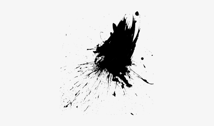 Black Paint Drips Png - Paint Splatter Drips, transparent png #618694