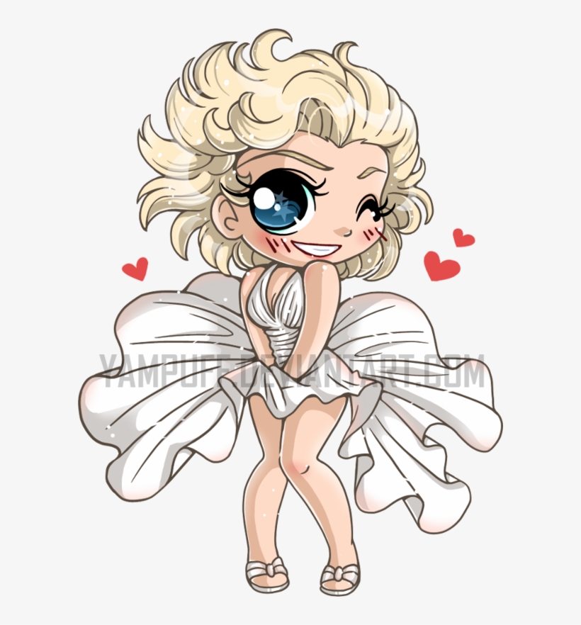 Marilyn Monroe - Chibi Marilyn Monroe, transparent png #618779