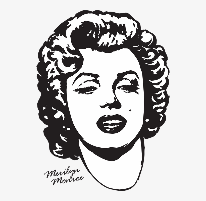 Merilyn Monroe, Printing On T-shirt, Actress - Marilyn Monroe, transparent png #618857