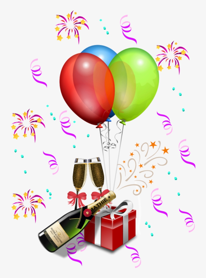 Party Decoration Transparent Png Clipart - New Year Clip Art Png, transparent png #618945