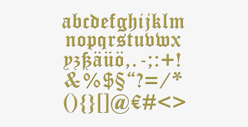 Seal, Initials, Letter, Wax Seal - Old English Name Necklace, Yellow Gold Filled Name, transparent png #619017