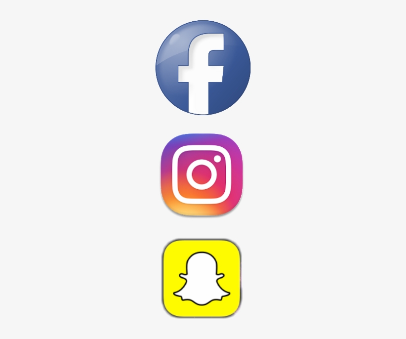 Logo New Png Transparent - Facebook Instagram Snapchat Logo, transparent png #619148