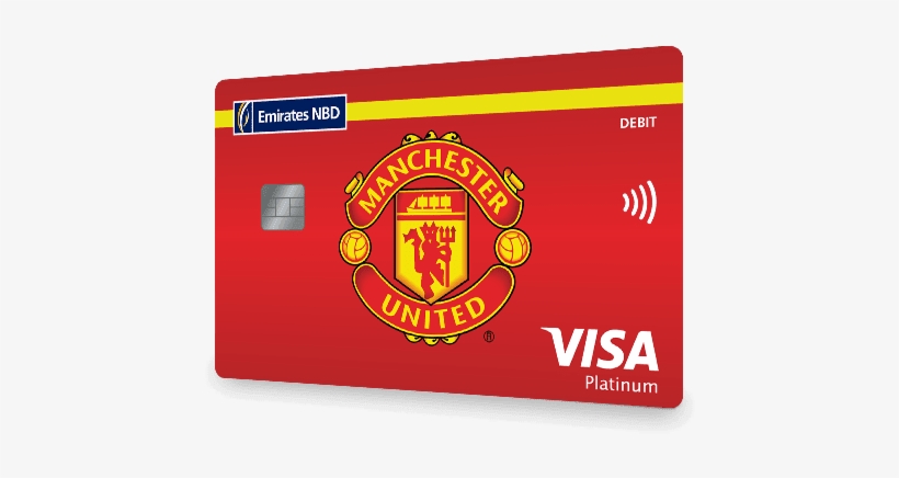 Manchester United Platinum Debit Card - Emirates Nbd Debit Card, transparent png #619438