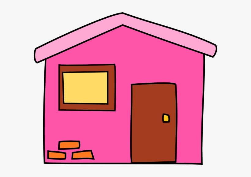 Pink House Png - Pink House Clipart, transparent png #619547
