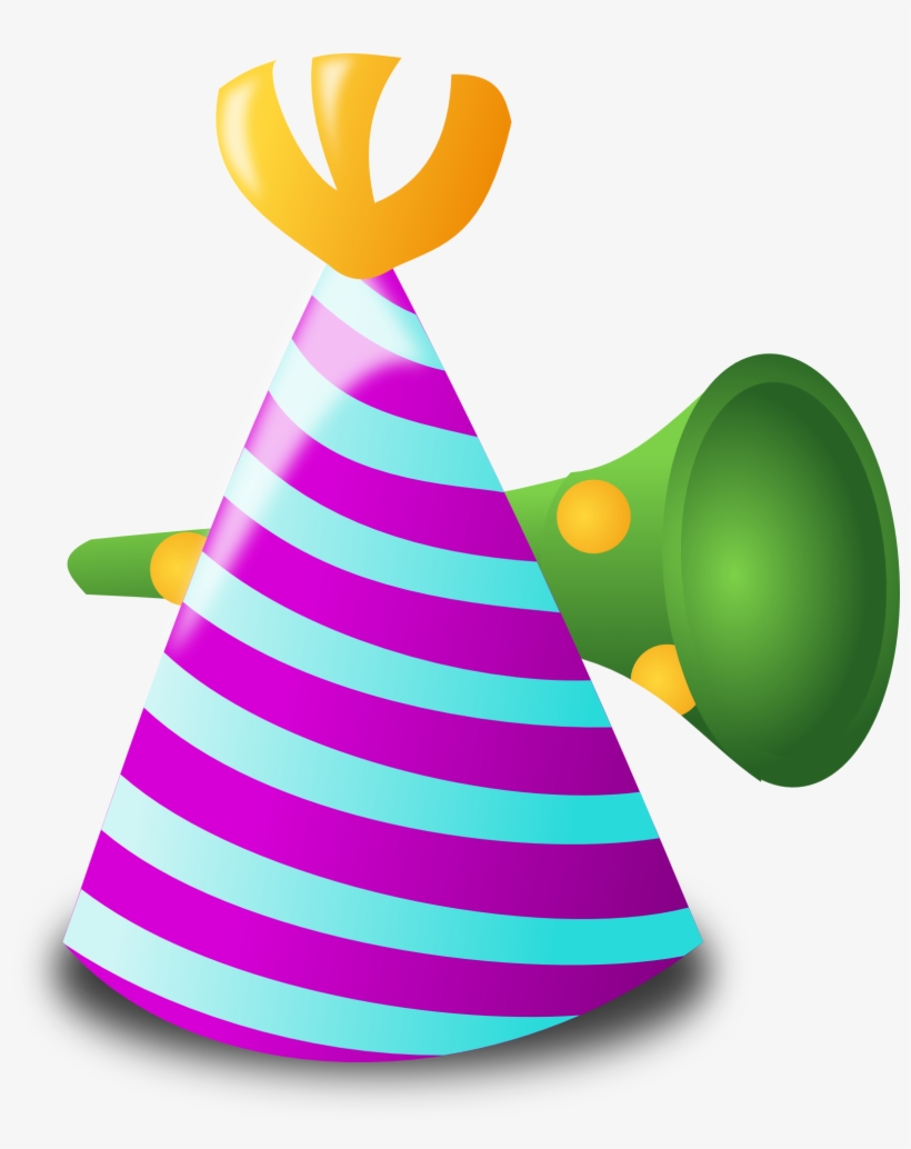 Pin Birthday Hat Clip Art Clear Background - Birthday Icons, transparent png #619548