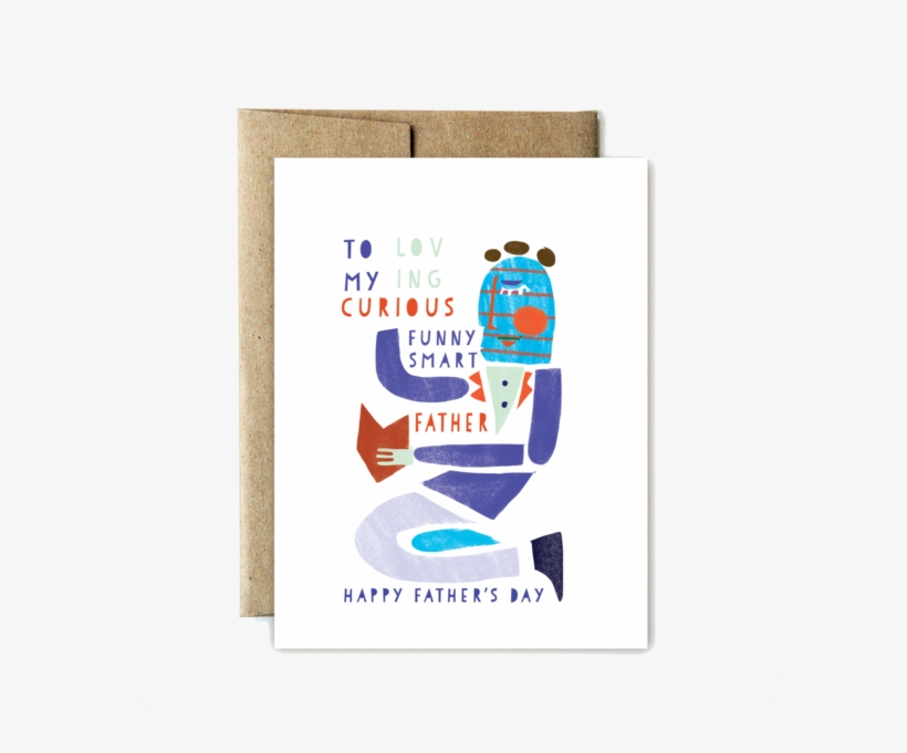 Shapes Loving Curious Fathers Day Card - Craft, transparent png #619809