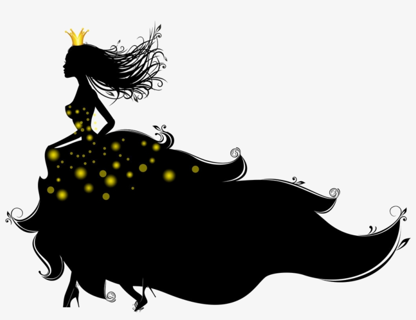 Princess Royale Royal Shadows - Girl In Gown Silhouette, transparent png #619974
