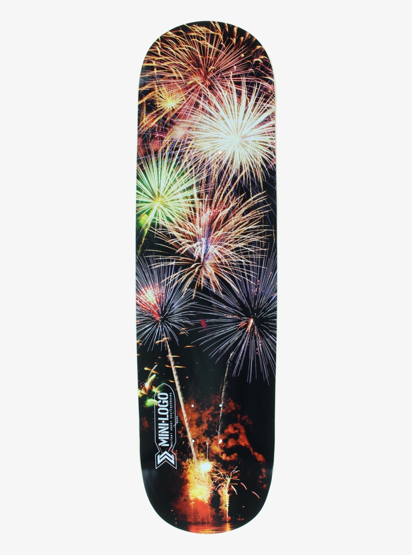 Mini Logo Deck 249/k 20 - Mini-logo Skateboards Deck: Small Bomb-birch-fireworks, transparent png #6100036