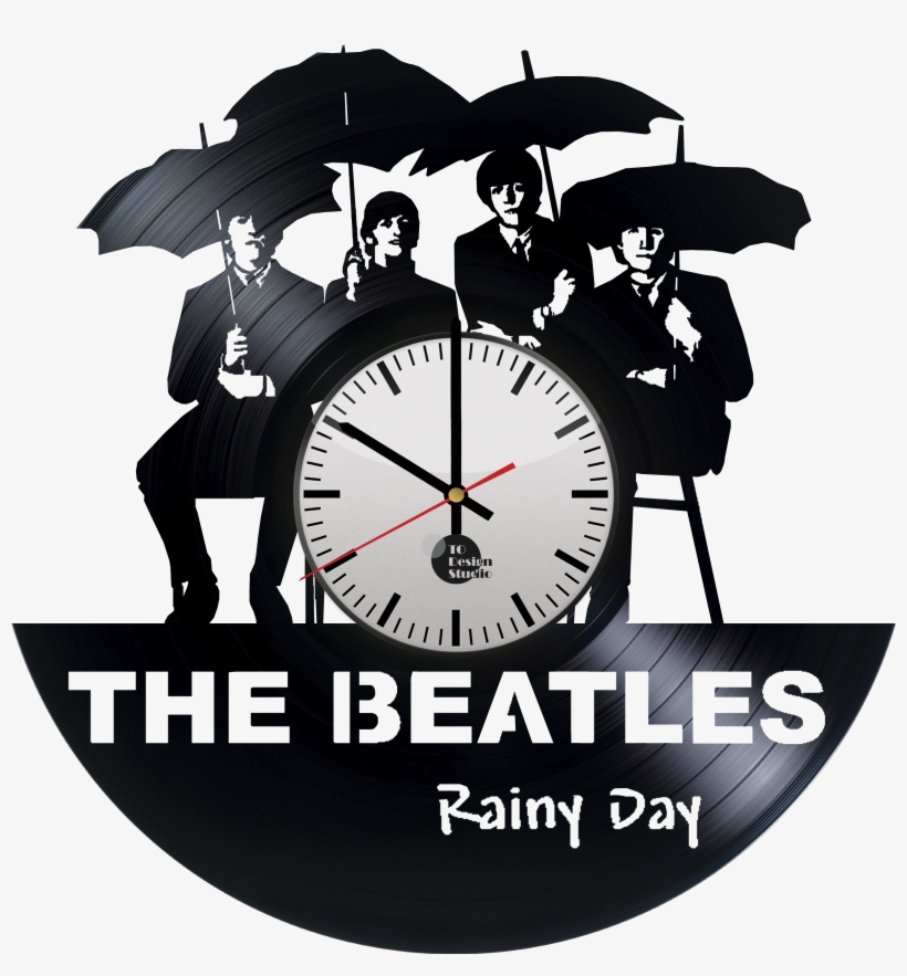 The Beatles Handmade Record - Reloj Disco De Vinilo Beatles, transparent png #6100307