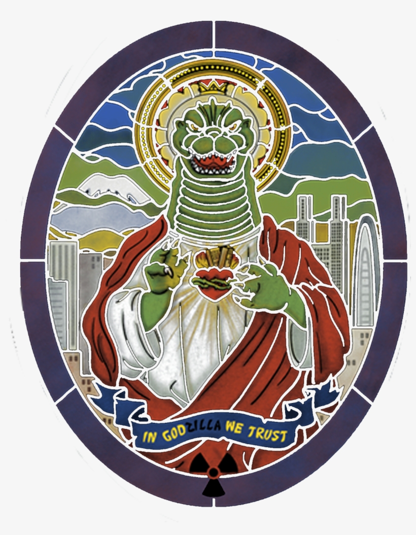 In Godzilla We Trust - Circle, transparent png #6101547