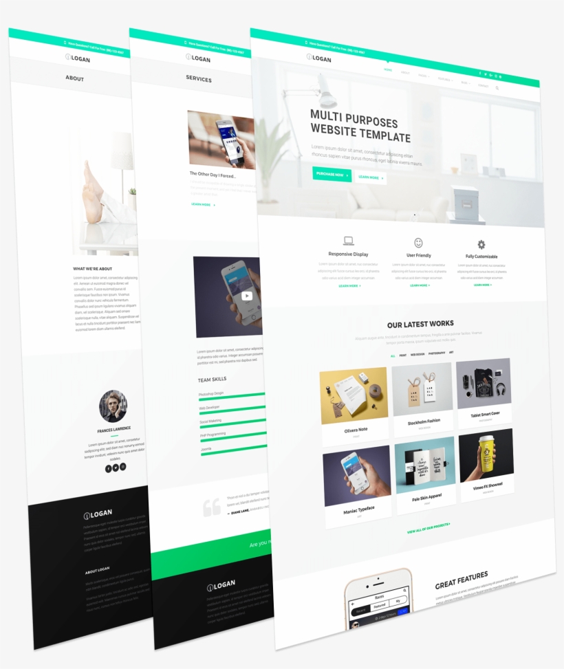 Multi-purpose Joomla Template - Template - Free Transparent PNG ...