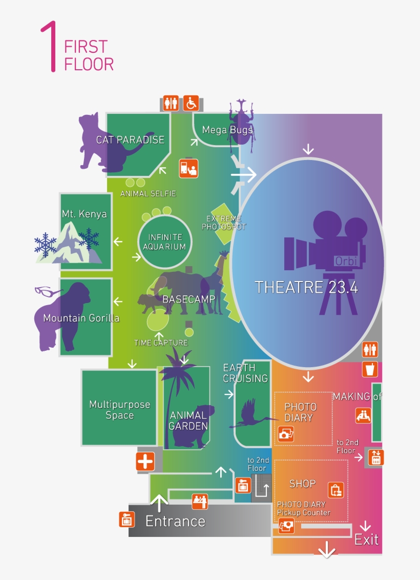 オービィ 横浜 館内 図, transparent png #6104108