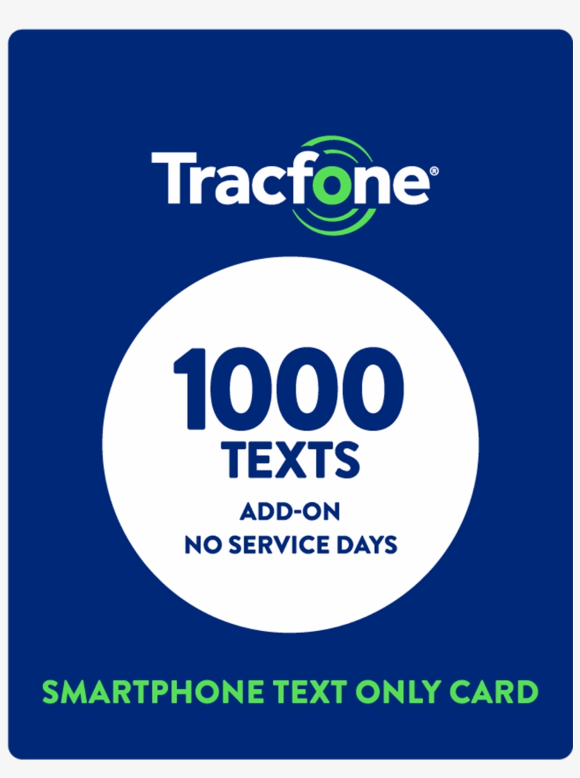 Add The $5 Text Only Card And Receive - Tracfone Cards, transparent png #6104202