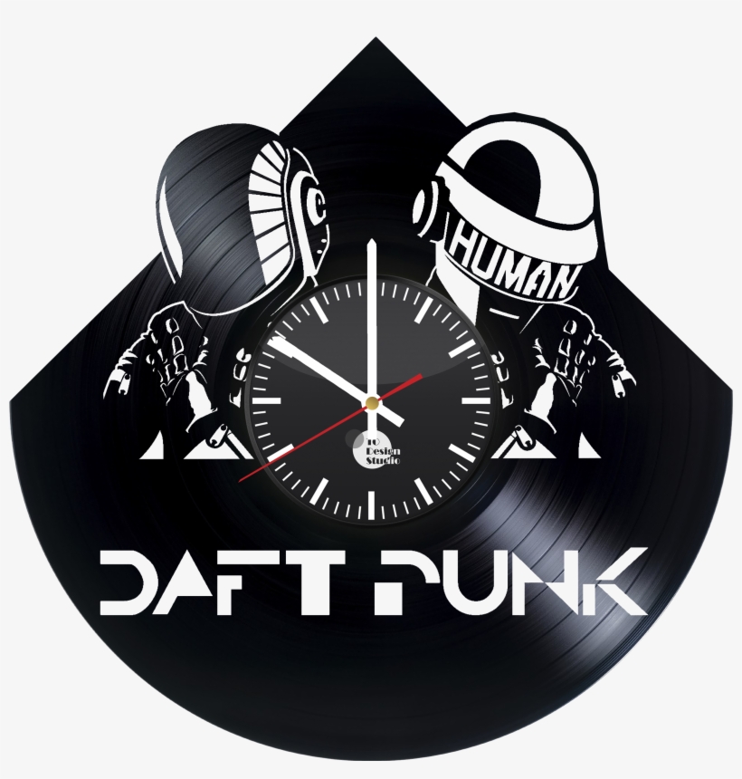 Daft - Vinyl Record Wall Clock - Get Unique Living Room Wall, transparent png #6105265