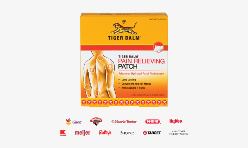 Tiger Balm Pain Relieving Patch - Tiger Balm Plaster Cool, transparent png #6107085