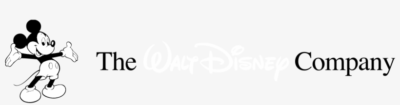 The Walt Disney Company Logo Black And White - Illustration, transparent png #6107830
