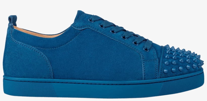 Christian Louboutin Louis Flat Calf Spikes 'blue', transparent png #6108900