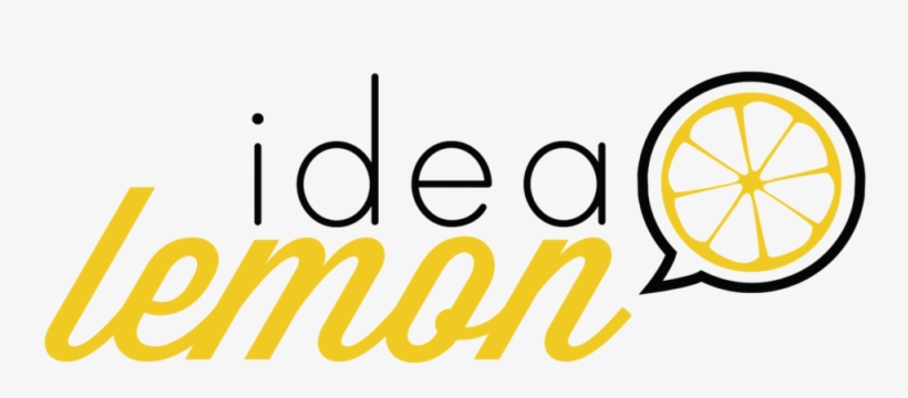 Idea Lemon Logo Black Yellow Print-01, transparent png #6109626