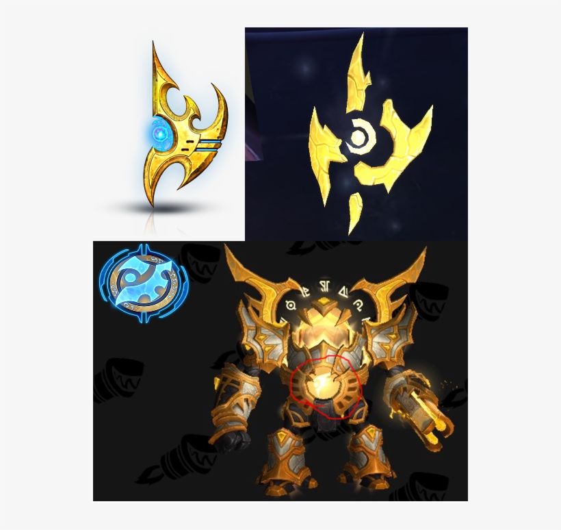 Wow's New Draenei Faction's Logo Is Literally The Protoss - Draenei Protoss, transparent png #6110147