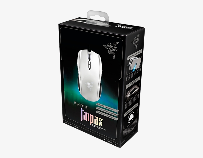 Razer Taipan Expert Ambidextrous Gaming Mouse (white), transparent png #6110780