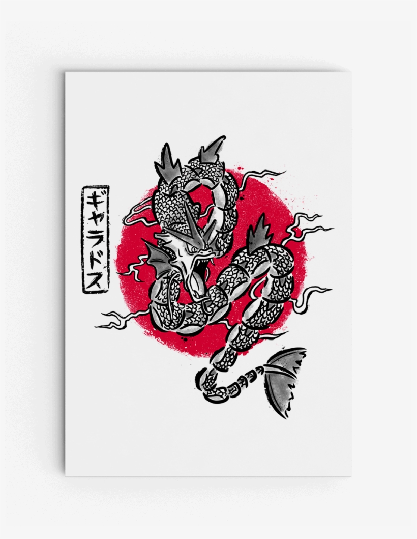 Gyarados Tattoo - Gyarados Shirt, transparent png #6111134