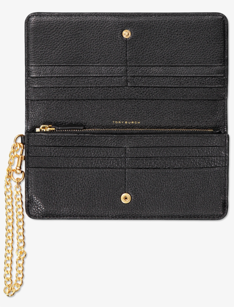 Chelsea Wristlet Pouch Black - Women's Tory Burch Chelsea Wristlet Pouch, transparent png #6112599