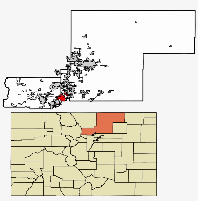 Erie Colorado Map County, transparent png #6113803