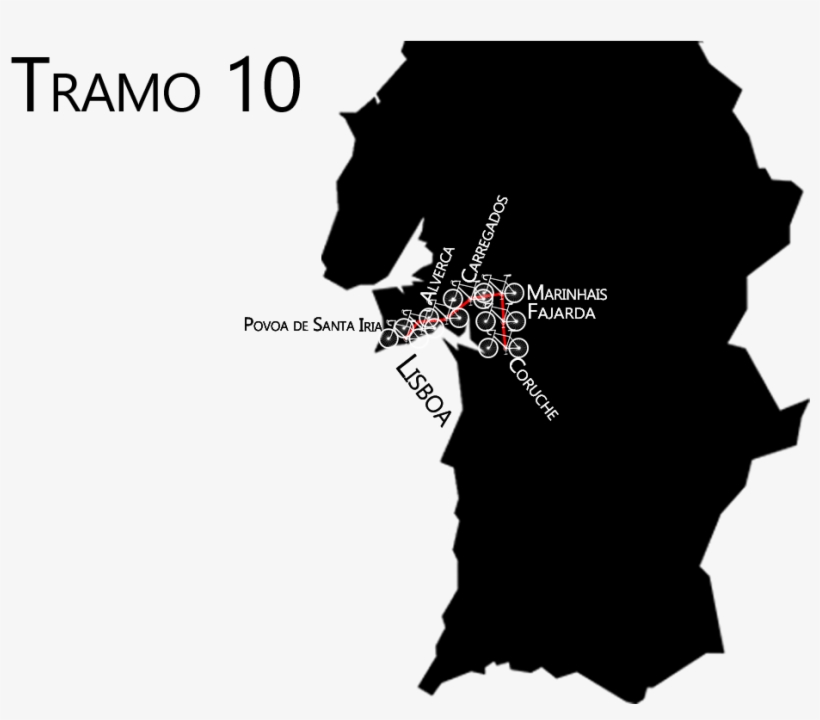 Pulse Para Ampliar El Mapa Powerade-tramo10 - Portugal Map Black, transparent png #6114659