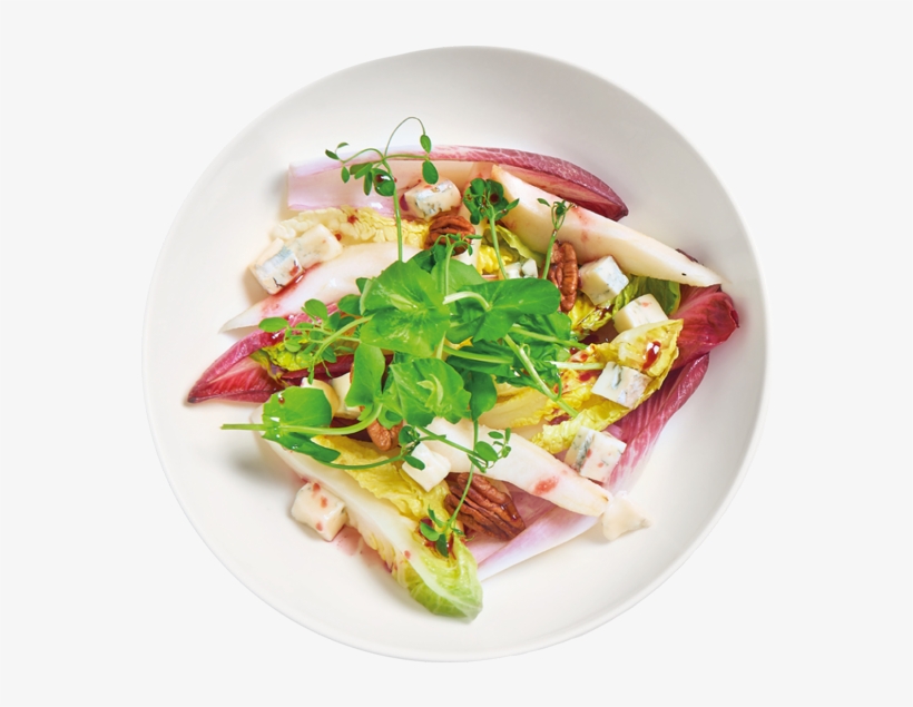 Salade Met Gorgonzola & Peer - Leaf Vegetable, transparent png #6115730