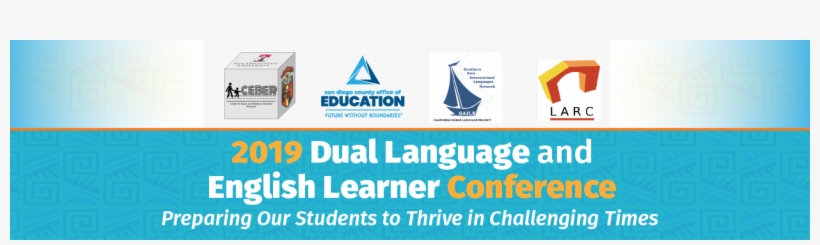 2019 Dual Language And English Learner Conference Header - Education Poster, transparent png #6117138