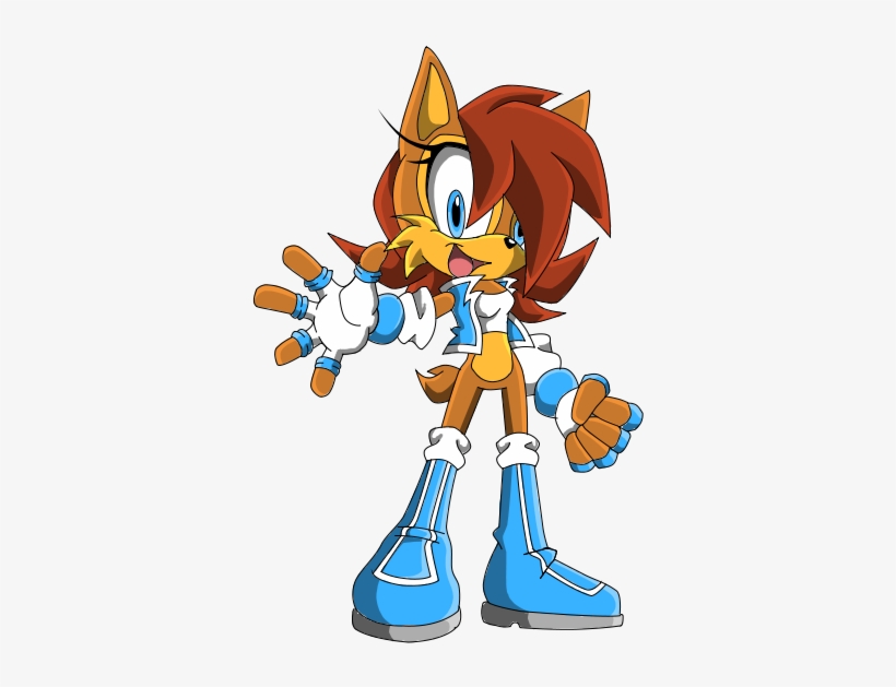 Sonic Team Sally By Karlight Kera Gatchi - Cartoon, transparent png #6118217