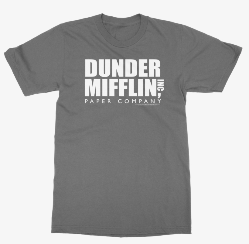 The Office "dunder Mifflin Logo" Classic Adult - New T Shirt Design, transparent png #6118293